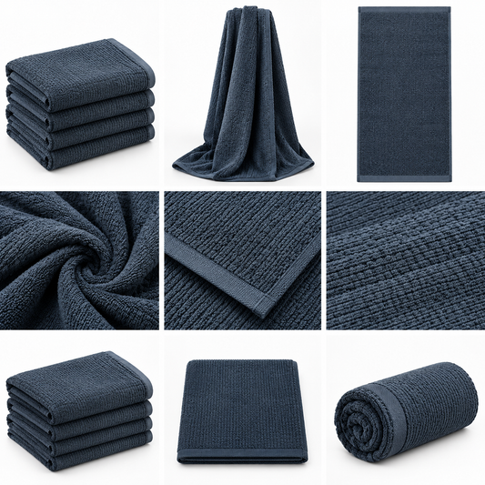 Luxury Malaysia Black King Size Cotton Bath Towel – Ultra Fluffy 30x60 Inches