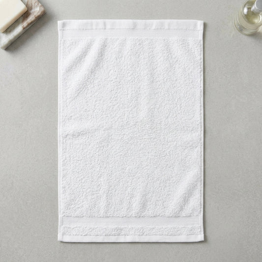 Classic Luxury Pure White Hand Towel (20" x 40")