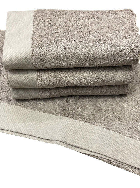 Premium Hotel Quality Beige Triple Cotton Bath Towel – Extra Large 30x60 Inches