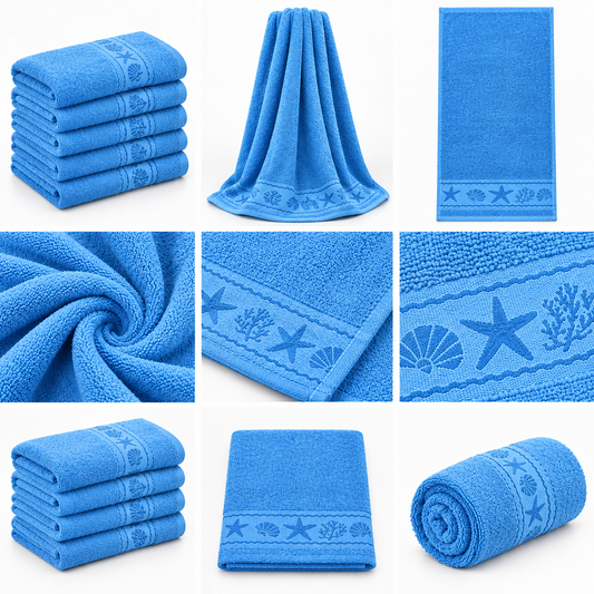 Premium Self Print Cotton.     Bath Towel – 27 × 54 Inches