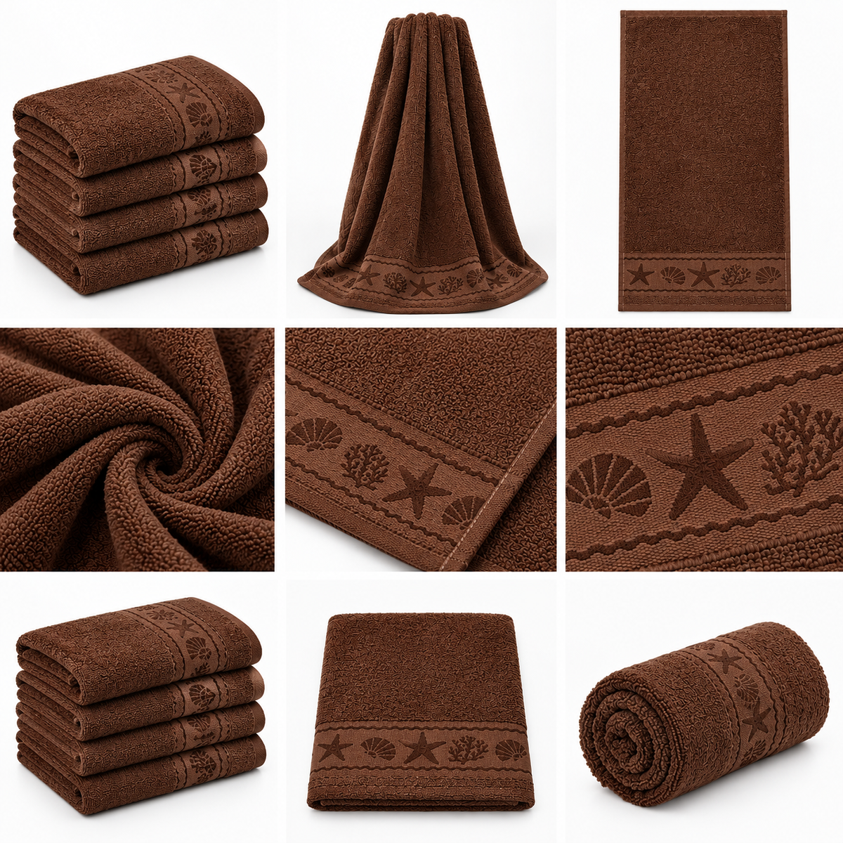 Premium Self Print Cotton.     Bath Towel – 27 × 54 Inches