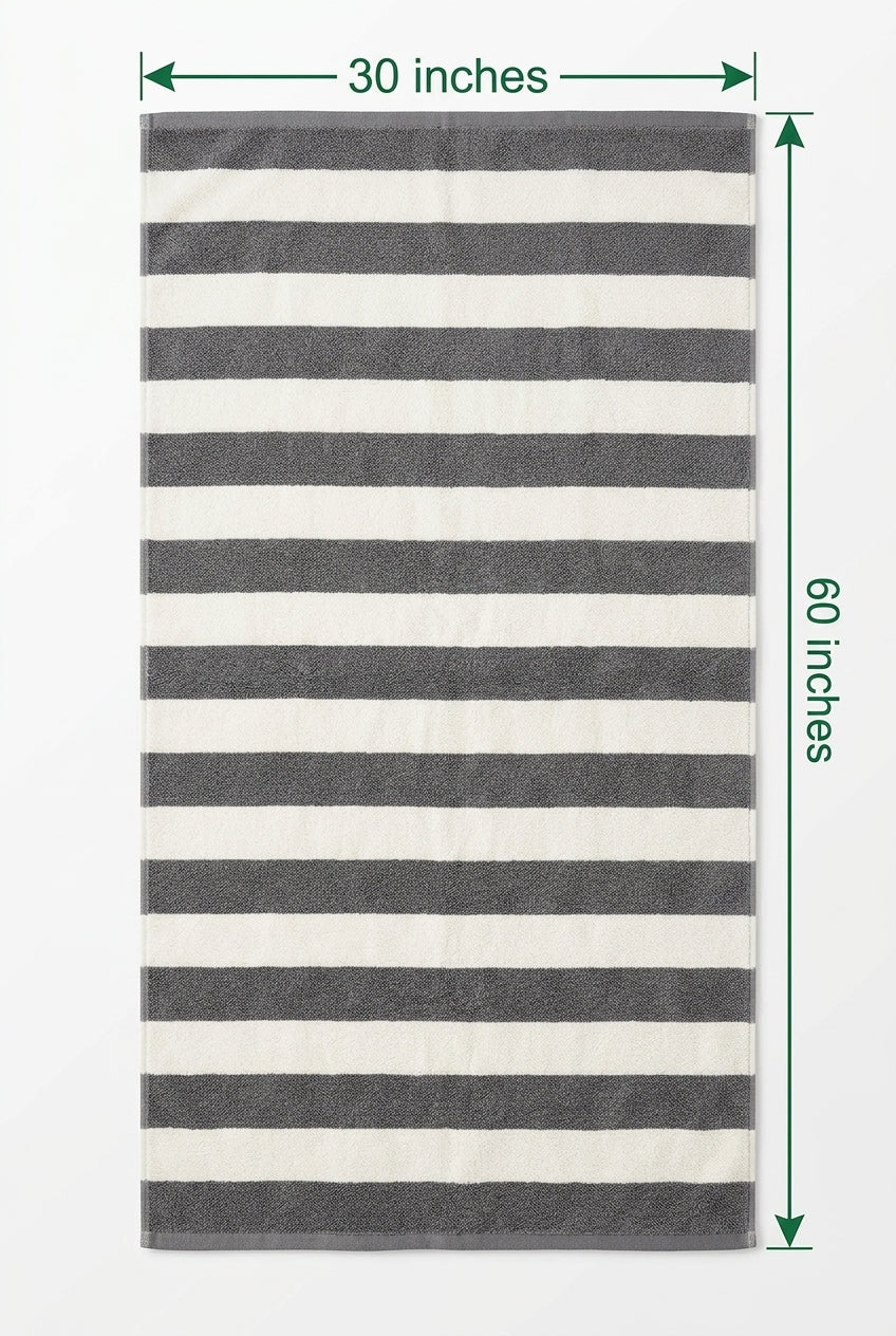 Super Soft Velvet Bath Towel – King Size 30 × 60 Inches