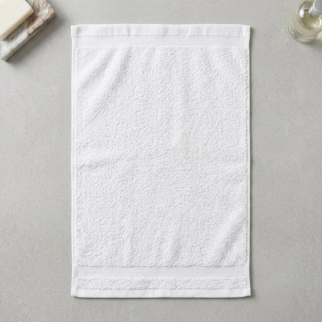 Classic Luxury Pure White Hand Towel (20" x 40")