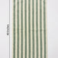 Premium Sage Green Striped Microfiber Hand Towels (20x40 Inches)