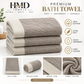 Premium Hotel Quality Beige Triple Cotton Bath Towel – Extra Large 30x60 Inches