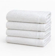 Classic Luxury Pure White Hand Towel (20" x 40")