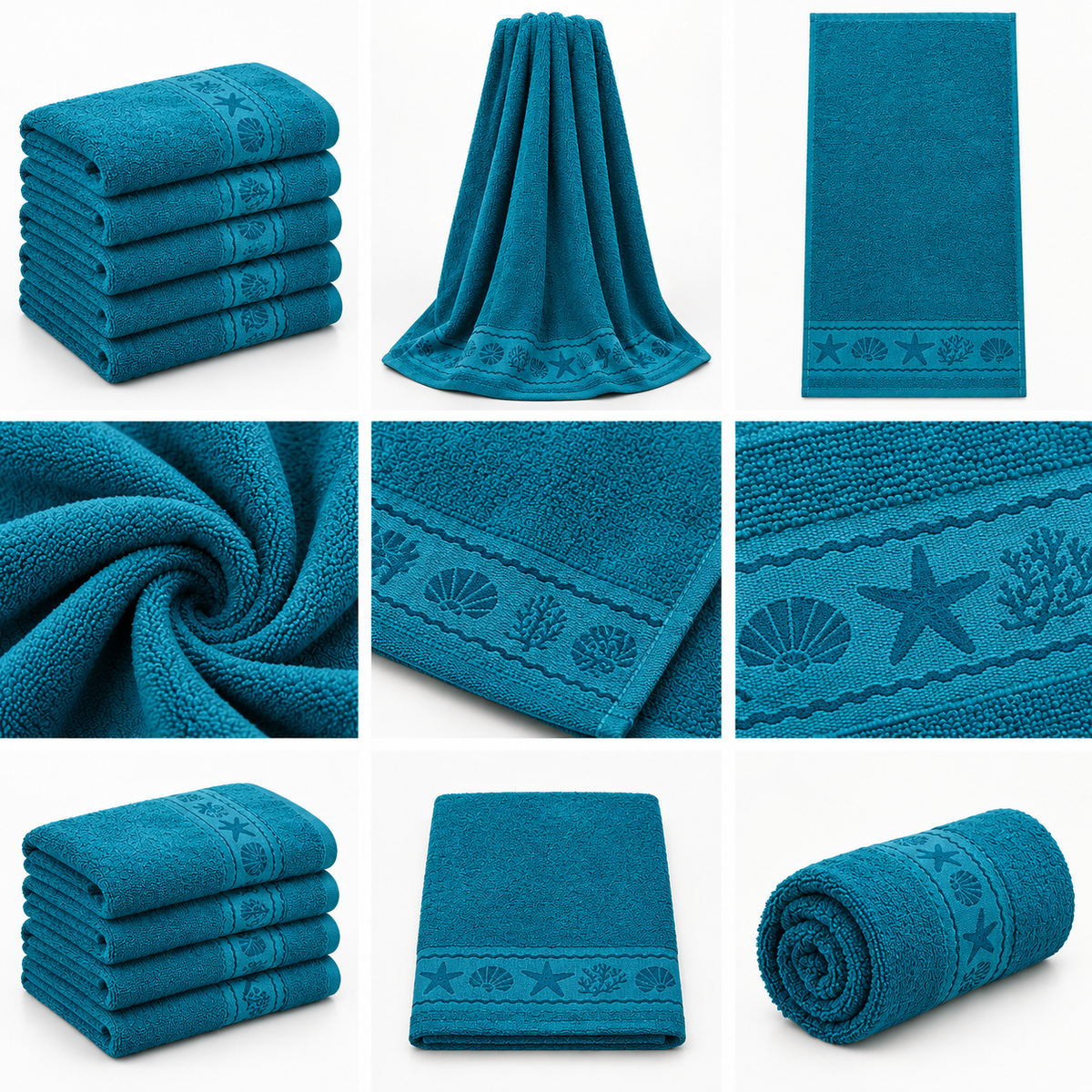 Premium Self Print Cotton.     Bath Towel – 27 × 54 Inches