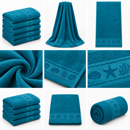 Premium Self Print Cotton.     Bath Towel – 27 × 54 Inches