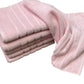 Premium Soft Pink Ribbed Face Towel (20" x 30")