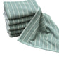 Premium Soft Hand Towels 20×40 – Sage Green with White Stripes